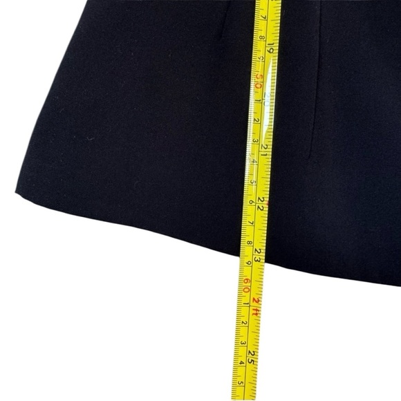 Halogen Black Business Dress Top, Short Sleeve with Zippered Back, Lined - Picture 9 of 16